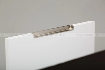 VIEFE Bútor fogantyú Bútor fogantyú HIDE - Szálcsiszolt nikkel - Zamak fém ötvözet - Bútorajtó élébe marható, süllyeszthe -  - Zamak fém ötvözet