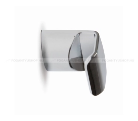 VIEFE Gomb fogantyú HOOK - 1 furatos - Fényes króm - Zamak fém ötvözet - Fém gombfogantyú, bútorgomb (szögletes, kerek)