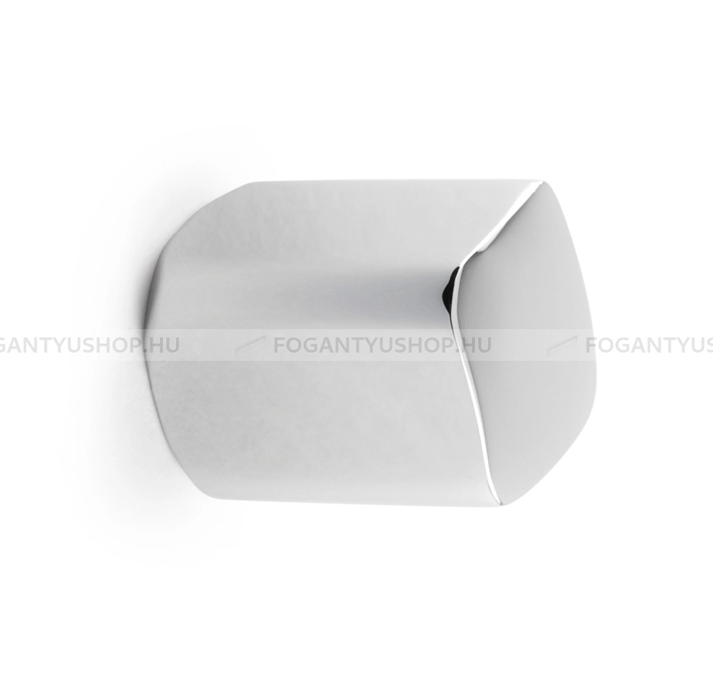 VIEFE Gomb fogantyú - BIN (20 - 1 furatos - Fényes króm Cr - ABS műanyag - Fém gombfogantyú, bútorgomb (szögletes, kerek)