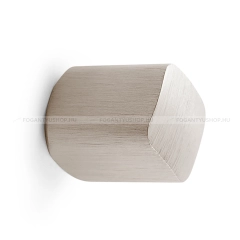 VIEFE Gomb fogantyú BIN - (20 mm) - 1 furatos - Matt króm szálcsiszolt - Alumínium - Fém gombfogantyú, bútorgomb (szögletes, kerek)