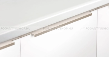 VIEFE Bútor fogantyú Bútor fogantyú LINEAR - 19 mm-es ajtóhoz - Szálcsiszolt nikkel - Alumínium - Bútorajtó élébe marható -  - Alumínium