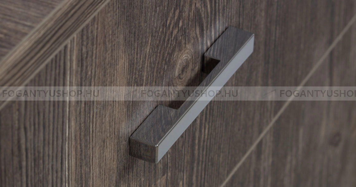 VIEFE Bútor fogantyú - TOOL 64 - furattáv 64 mm - Fényes króm Cr - Zamak fém ötvözet - Egy méretben gyártott fém bútorfogantyú