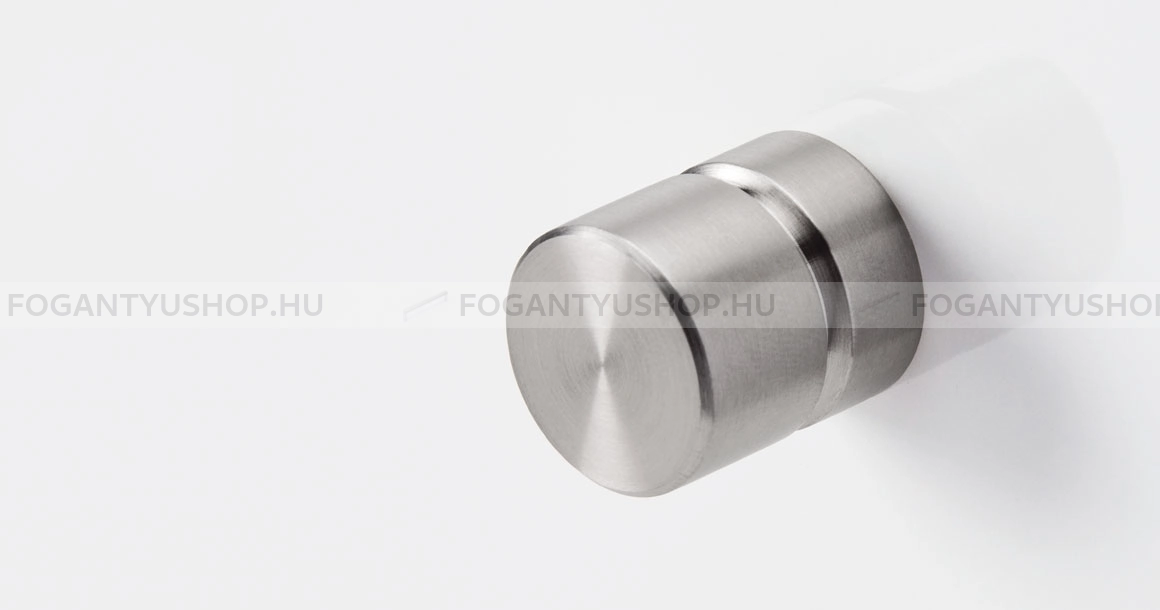 VIEFE Bútor fogantyú - ACER 23 - 1 furatos - Csiszolt rozsdamentes acél S25 - Márvány - Rozsdamentes acél - inox fém bútorfogantyú