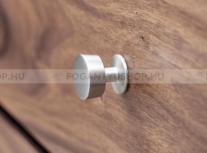 FURNIPART---Fogantyu---KNOB---Ezust-inox-(szalcsiszolt)---Rozsdamentes-acel---inox-fem-butorfogantyu