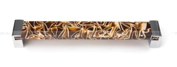 VIEFE Fogantyú Fogantyú EME - 224 mm - Fényes króm - Barna márvány minta - Zamak fém ötvözet - Akril műanyag - Műan - 224 mm - Fényes króm - Barna márvány minta - Zamak fém ötvözet - Akril műanyag - KIFUTÓ