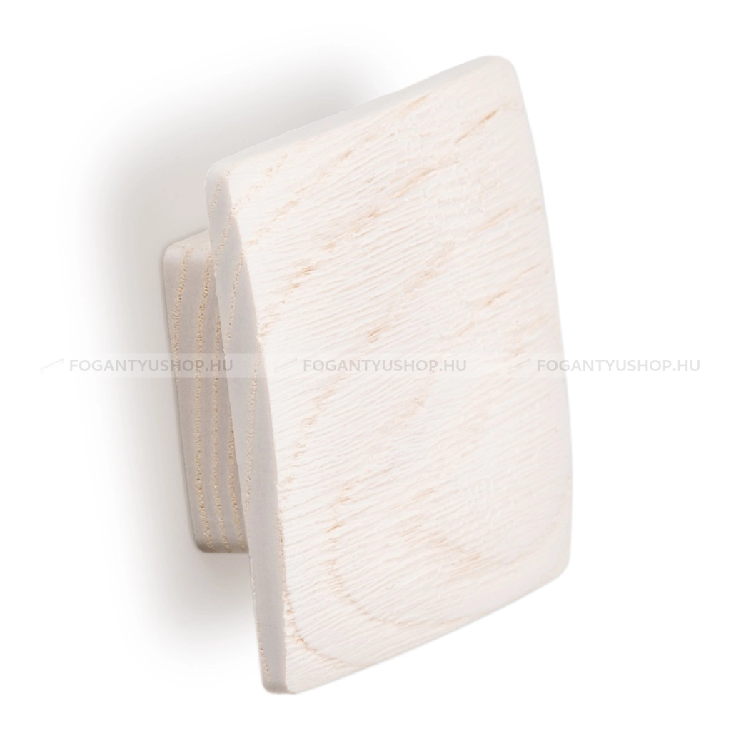 VIEFE Bútor fogantyú - BALTO 16 Fehérített - furattáv 16 mm - Fehérített fa  - Gumi - Fa bútorfogantyú