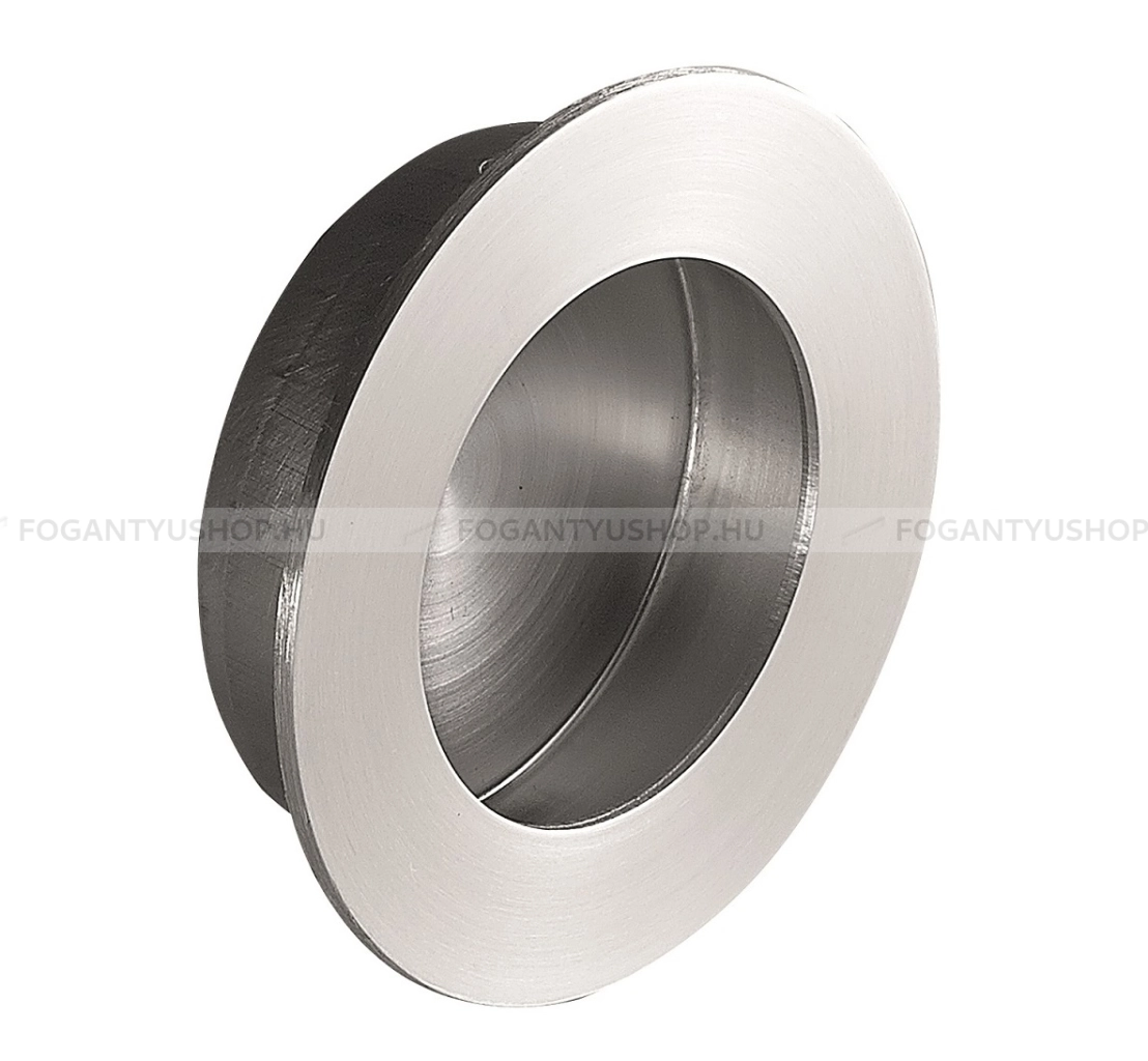 FURNIPART Fogantyú - ROUND - Selyemfényű acél 25 - Márvány - Rozsdamentes acél - inox fém bútorfogantyú
