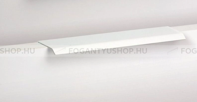 VIEFE Fogantyú - CURVE Festett LM1 ABS műanyag LM1 ABS műanyag LM1 - Matt fehér LM1 - Alumínium - Bútorajtó élére ültethető színes fém fogantyú