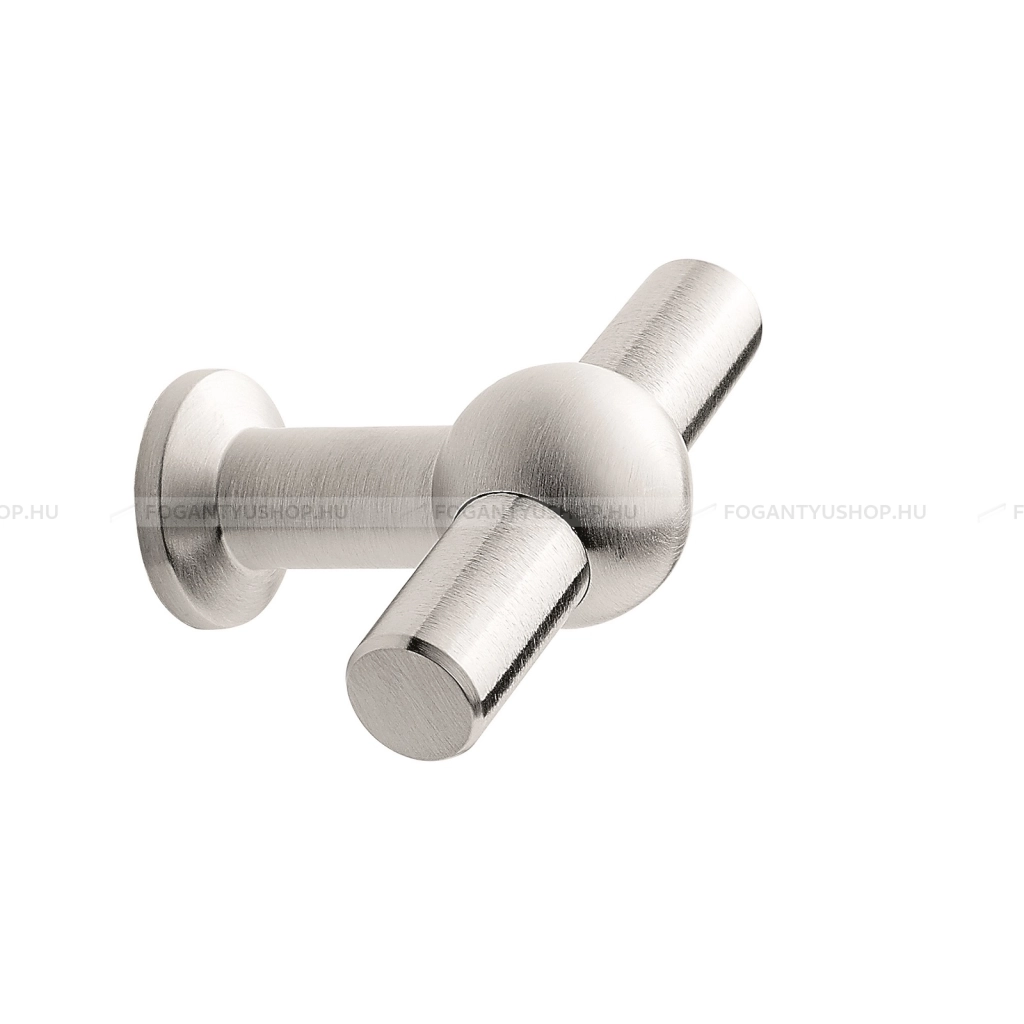 FURNIPART Fogantyú - CURTAIN - 1 furatos - Polírozott acél 25 - Márvány - Rozsdamentes acél - inox fém bútorfogantyú
