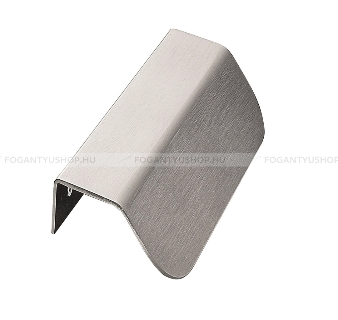 FURNIPART Fogantyú - PLINTH HANDLE - Fényes szálcsiszolt  - Márvány - Rozsdamentes acél - inox fém bútorfogantyú