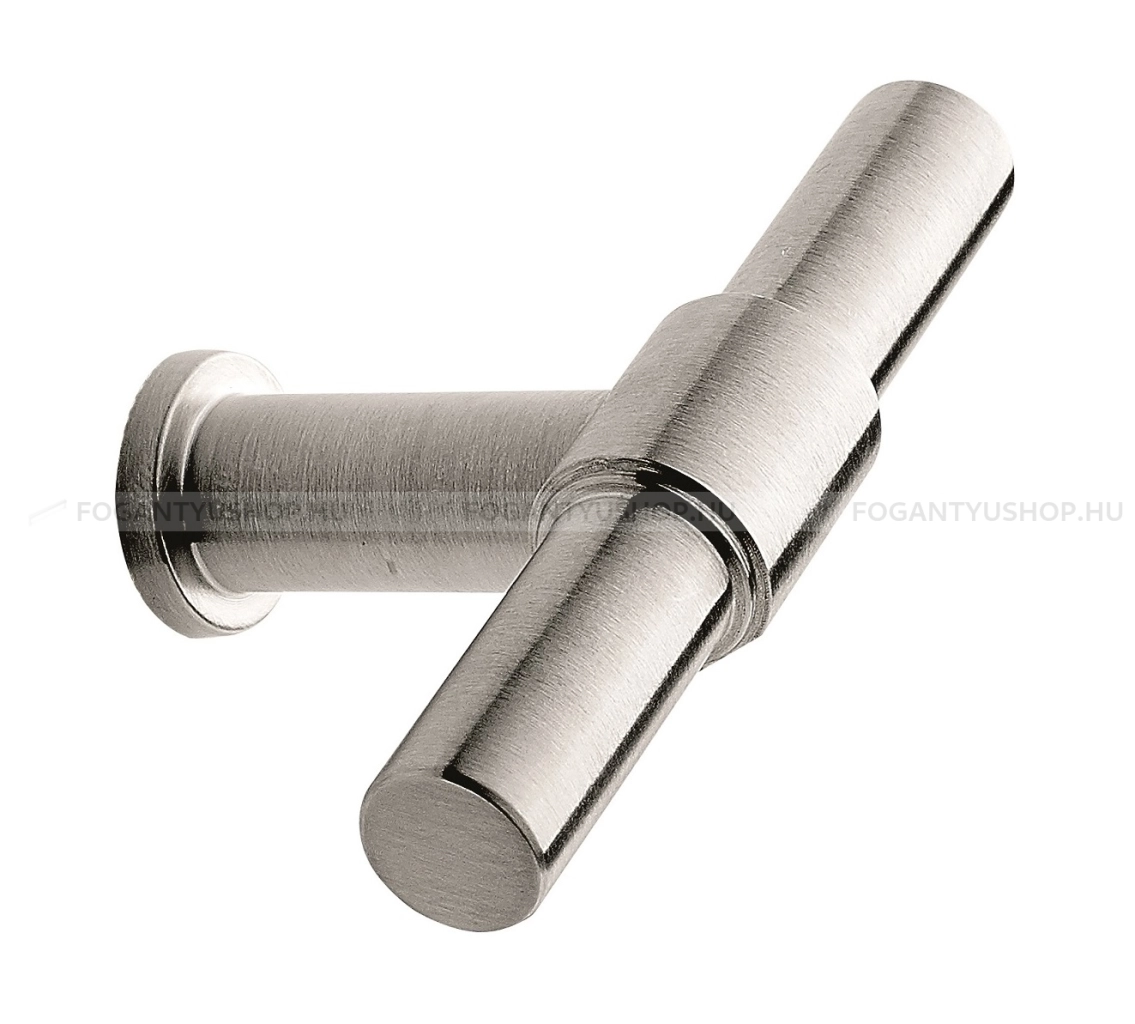 FURNIPART Bútor fogantyú - KNOT - 1 furatos - Polírozott acél 25 - Márvány - Rozsdamentes acél - inox fém bútorfogantyú