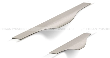 VIEFE Bútor fogantyú Bútor fogantyú NOMA - 19mm ajtóhoz - Ezüst inox (szálcsiszolt) - Alumínium - Bútorajtó élére ültethe -  - Alumínium