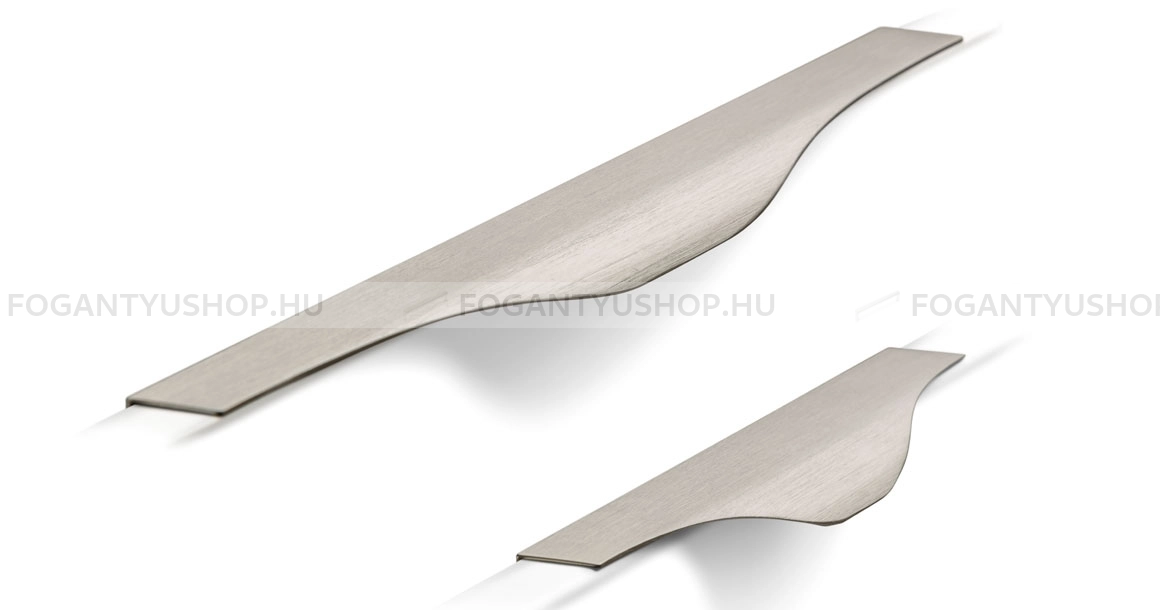VIEFE Bútorfogantyú - NOMA - Eloxált fényes L02 - ABS műanyag - Bútorajtó élére ültethető fém fogantyú