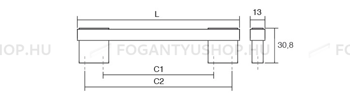 VIEFE-Fogantyu-REC---Szalcsiszolt-nikkel---Feher---Szines-akrillal-kombinalt-fem-butorfogantyu
