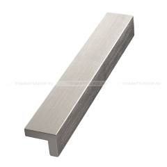 FURNIPART Bútor fogantyú CUT - 160 mm - Ezüst inox (szálcsiszolt) - Alumínium - Egy méretben gyártott fém bútorfogantyú