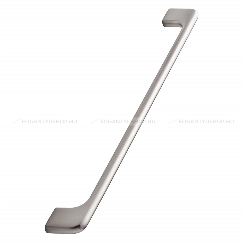 FURNIPART Bútorfogantyú - DOPPIA 128 - furattáv 128 mm - Ezüst inox (szálcsiszolt) SNiL - Alumínium - Egy méretben gyártott fém bútorfogantyú