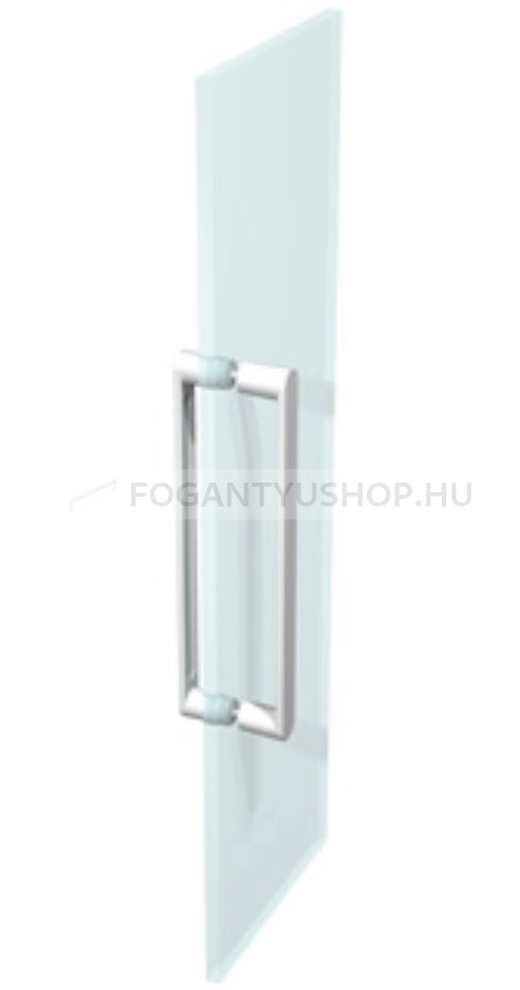 RUJZ DESIGN 192 dr 2144 - Fényes króm Cr - Zamak fém ötvözet - Kétoldalas fém fogantyú üvegajtóhoz, zuhanykabinhoz