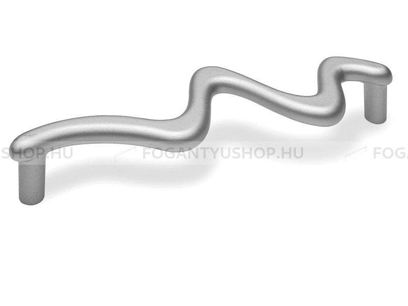 RUJZ DESIGN Bútorfogantyú - 128 306.08 - furattáv 128 mm - Ezüst inox (szálcsiszolt) SNiL - Zamak fém ötvözet - Egy méretben gyártott fém bútorfogantyú
