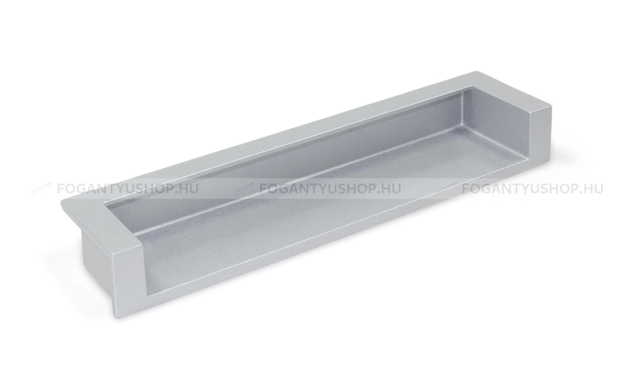 EMUCA Bútor fogantyú - MODENA 128 - furattáv 128 mm - Festett aluminium hatás MCrEL - Zamak fém ötvözet - Bútorajtó élébe marható, süllyeszthető fém fogantyú