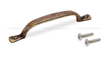 EMUCA Fogantyú NAIROBI - 96 mm - Antik patina barna - Zamak fém ötvözet
