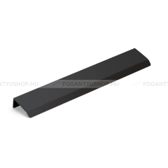 VIEFE Fogantyú CURVE - Festett fekete - Alumínium - Bútorajtó élére ültethető színes fém fogantyú