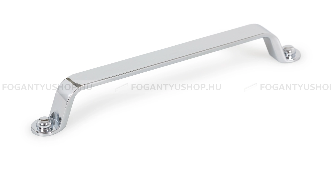 VIEFE Bútorfogantyú - BUTTON 160 - furattáv 160 mm - Polírozott króm Z01 - Zamak fém ötvözet - Egy méretben gyártott fém bútorfogantyú