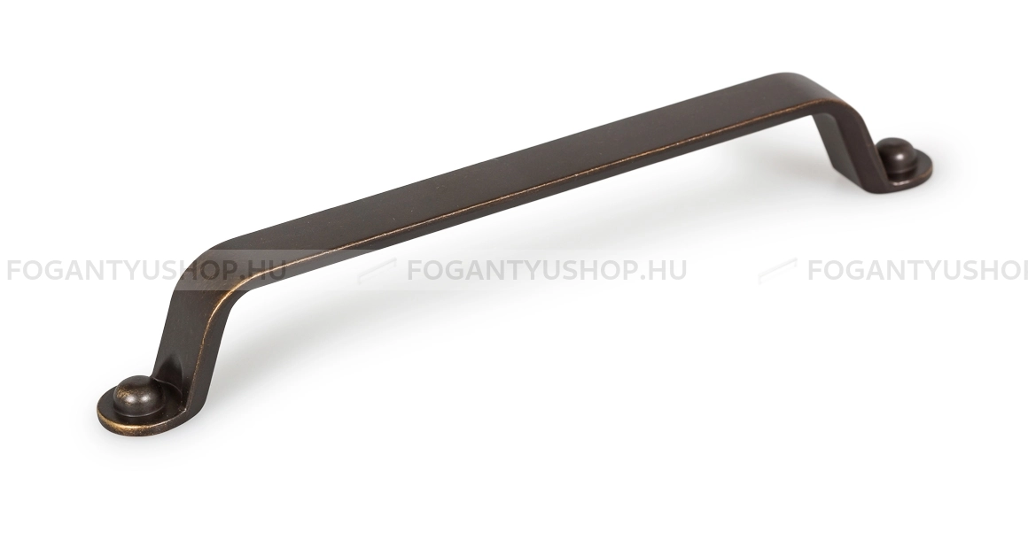 VIEFE Bútor fogantyú - BUTTON 160 - furattáv 160 mm - Antik sárgaréz Z614 - Zamak fém ötvözet - Klasszikus, vintage, antik fém bútorfogantyú