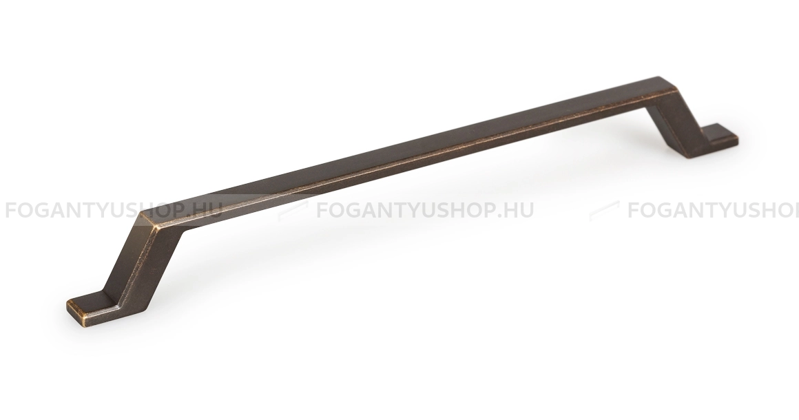 VIEFE Fogantyú - VERSO 192 - furattáv 192 mm - Antik patina barna MsPatL - Zamak fém ötvözet - Klasszikus, vintage, antik fém bútorfogantyú