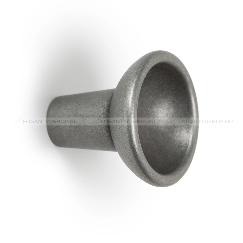 VIEFE Gomb fogantyú - RAVIOLO Vintage - 1 furatos - Ónszürke Z610 - Zamak fém ötvözet - Antikolt, vintage fém gombfogantyú (szögletes, kerek)