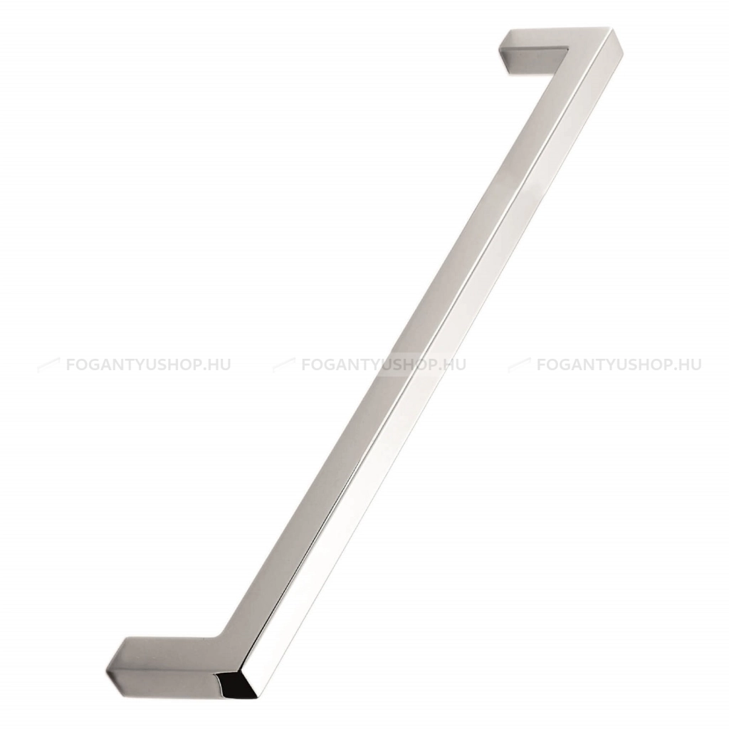FURNIPART Bútor fogantyú - SQUARE 10 - Fényes króm Cr - Zamak fém ötvözet - Több méretben gyártott fém bútorfogantyú