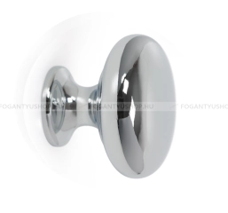 VIEFE Gomb fogantyú Gomb fogantyú DUKE - 1 furatos - Fényes króm - Zamak fém ötvözet - Fém gombfogantyú, bútorgomb (szög - 1 furatos -  - Zamak fém ötvözet
