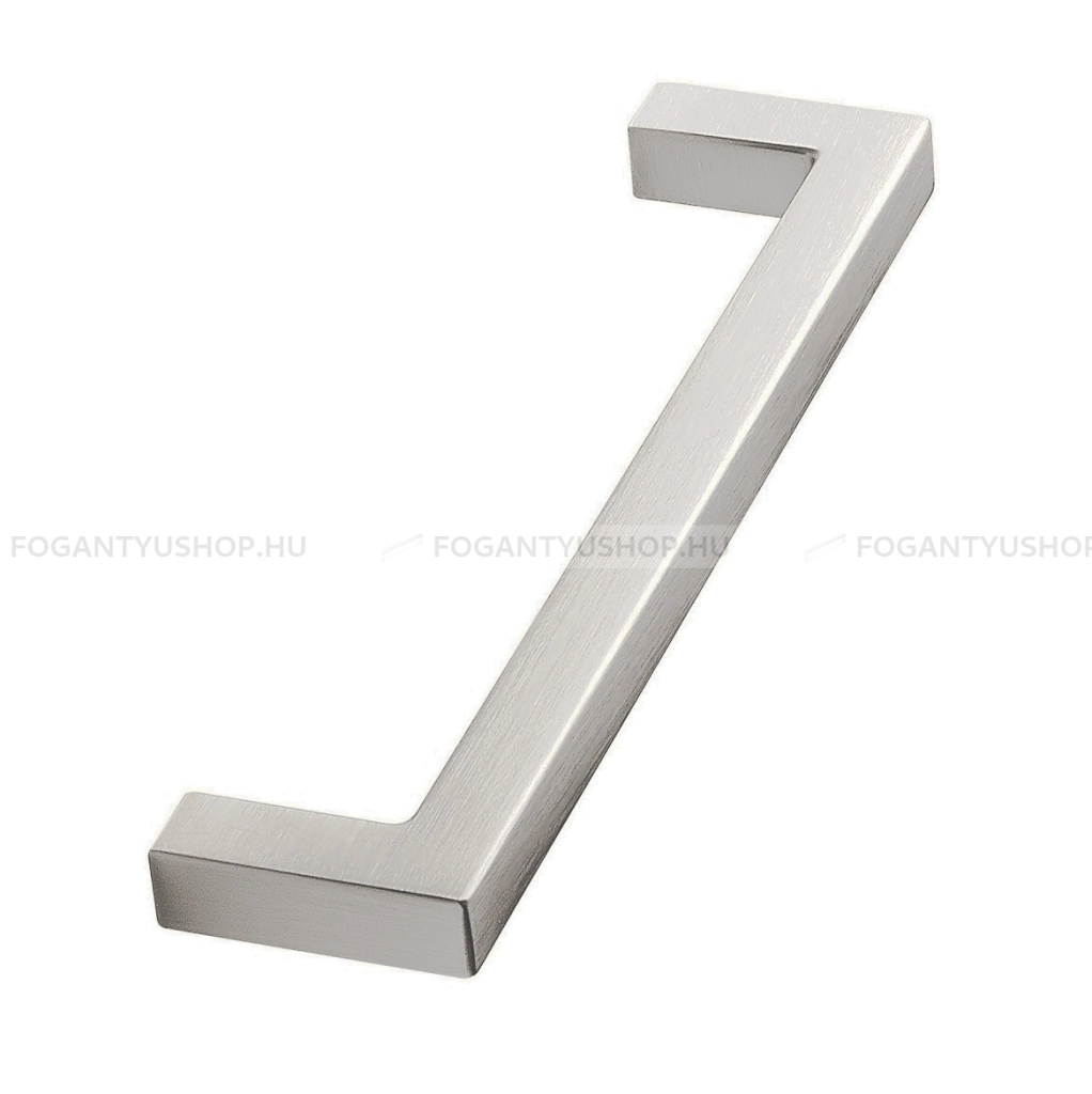 FURNIPART Bútor fogantyú - SQUARE 10 224 - furattáv 224 mm - Matt króm MCrL - Zamak fém ötvözet - Több méretben gyártott fém bútorfogantyú