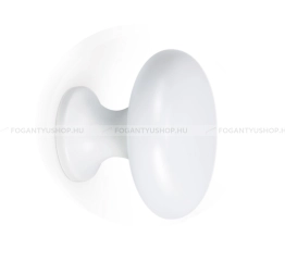 VIEFE Gomb fogantyú Gomb fogantyú DUKE - 1 furatos - Festett fehér - Zamak fém ötvözet - Színes fém gombfogantyú, bútorg - 1 furatos -  - Zamak fém ötvözet