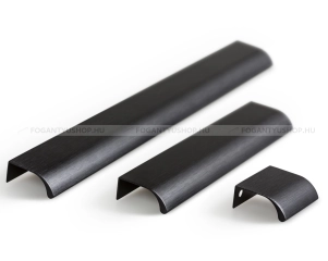 VIEFE Fogantyú Fogantyú ONA 19,7 mm-es ajtóhoz - Fekete szálcsiszolt - Alumínium - Bútorajtó élére ültethető színes -  - Alumínium