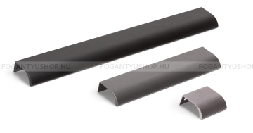 VIEFE Fogantyú Fogantyú ONA 19,7 mm-es ajtóhoz - Szálcsiszolt szürke - Alumínium - Bútorajtó élére ültethető színes -  - Alumínium