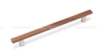 VIEFE Fogantyú Fogantyú ARA W - Szálcsiszolt nikkel - Amerikai diófa - Zamak fém ötvözet - Fa - Fával kombinált fém -  - Zamak fém ötvözet - Fa
