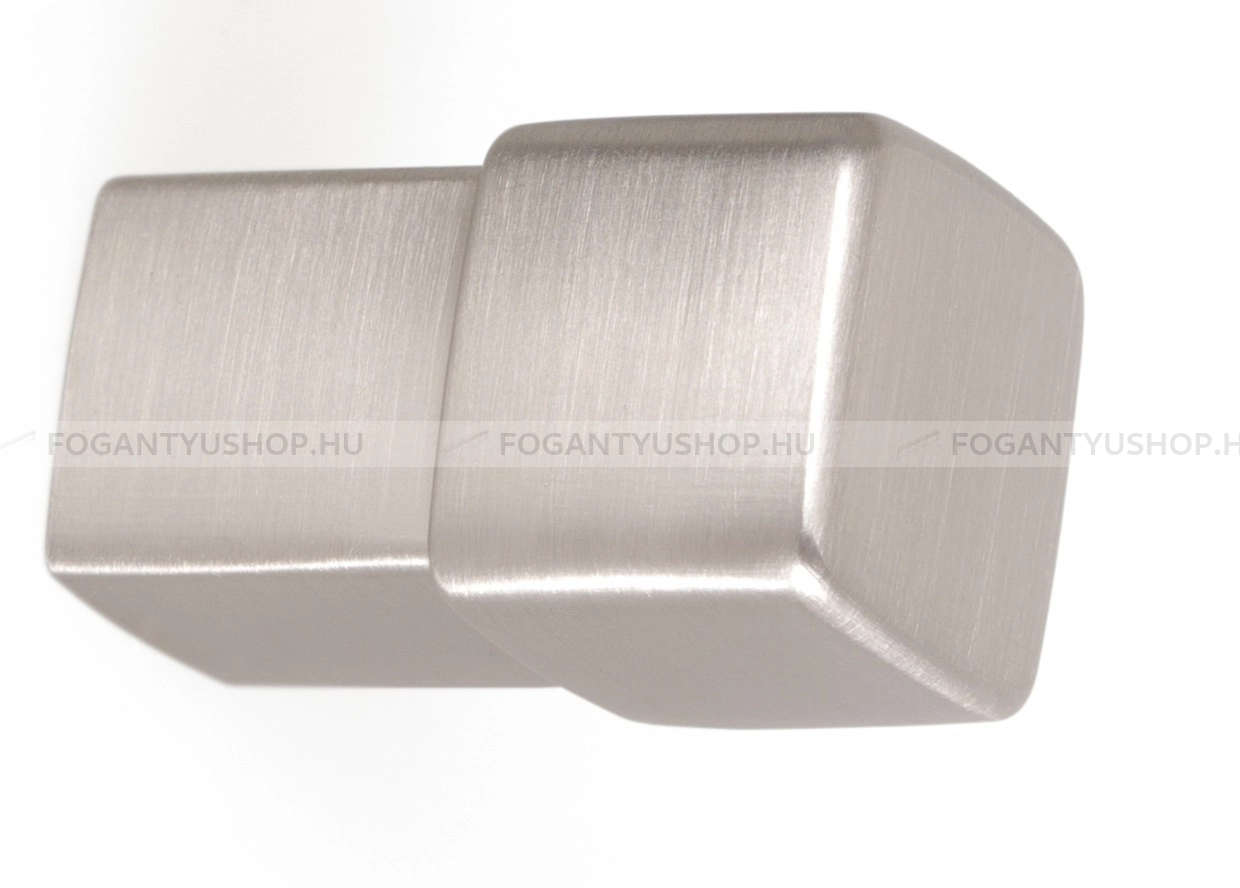 VIEFE Gombfogantyú - BOXX - 1 furatos - Csiszolt nikkel Z23 - ABS műanyag - Fém gombfogantyú, bútorgomb (szögletes, kerek)