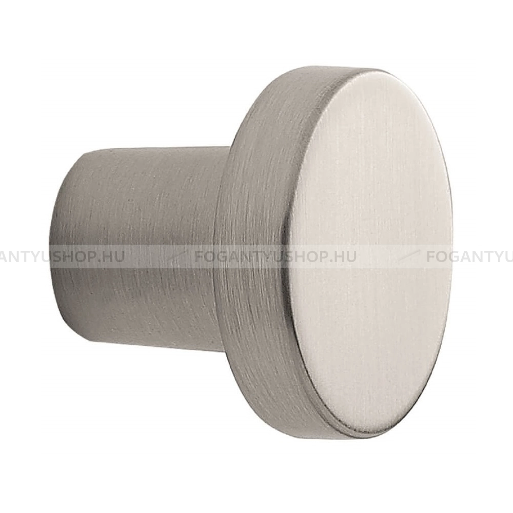 FURNIPART Gomb fogantyú - DOT - 1 furatos - Szálcsiszolt 66 - Zamak fém ötvözet - Fém gombfogantyú, bútorgomb (szögletes, kerek)