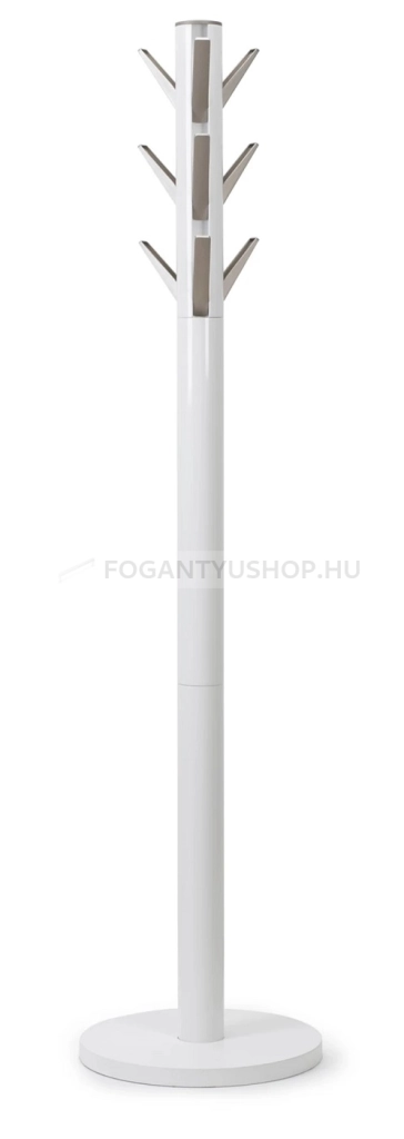 UMBRA Fogas - FLAPPER - Fehér - Fa, Fém - Álló fogas