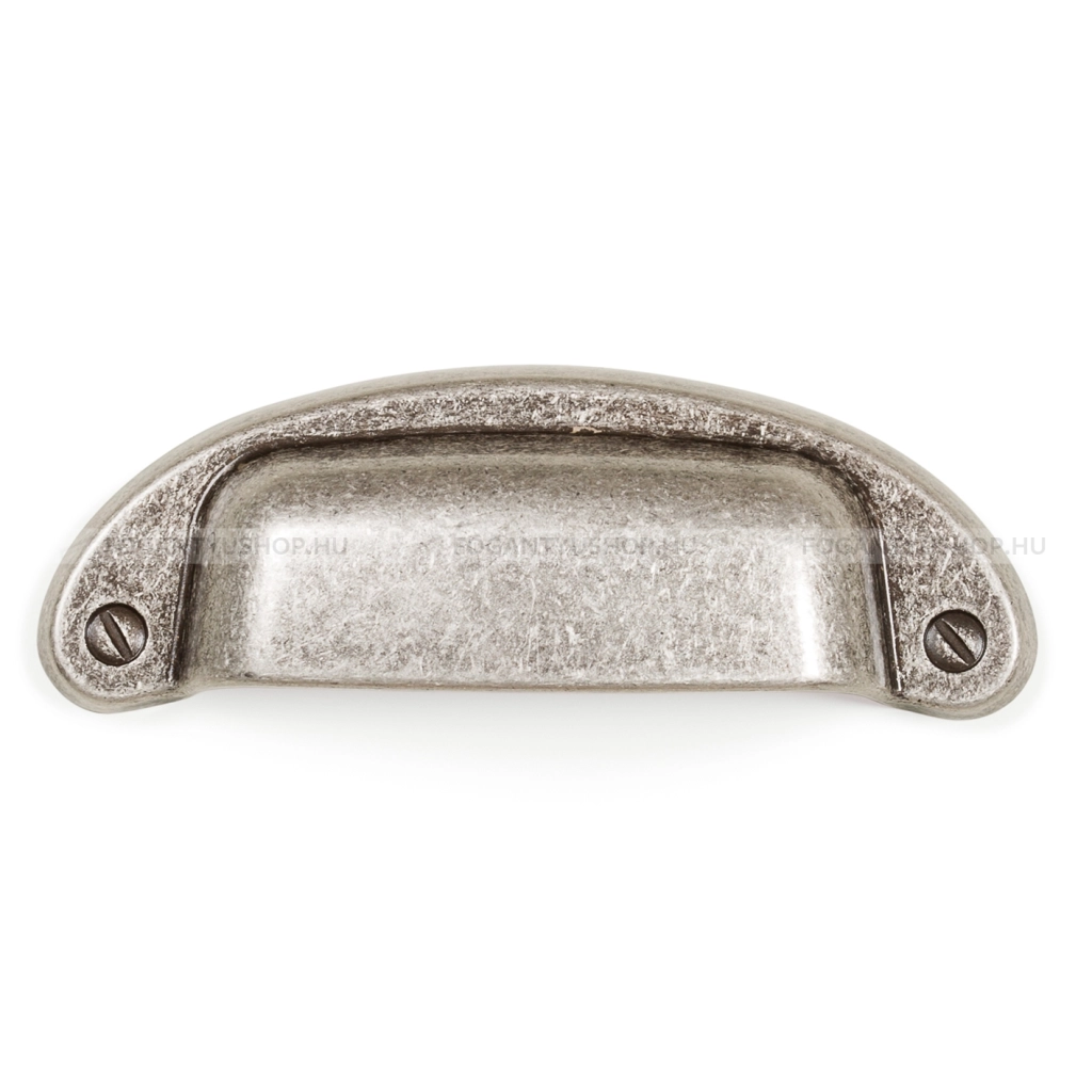 VIEFE Bútorfogantyú - PETRA 64 - furattáv 64 mm - Antik ezüst Z612 - Zamak fém ötvözet - Klasszikus, vintage, antik fém bútorfogantyú