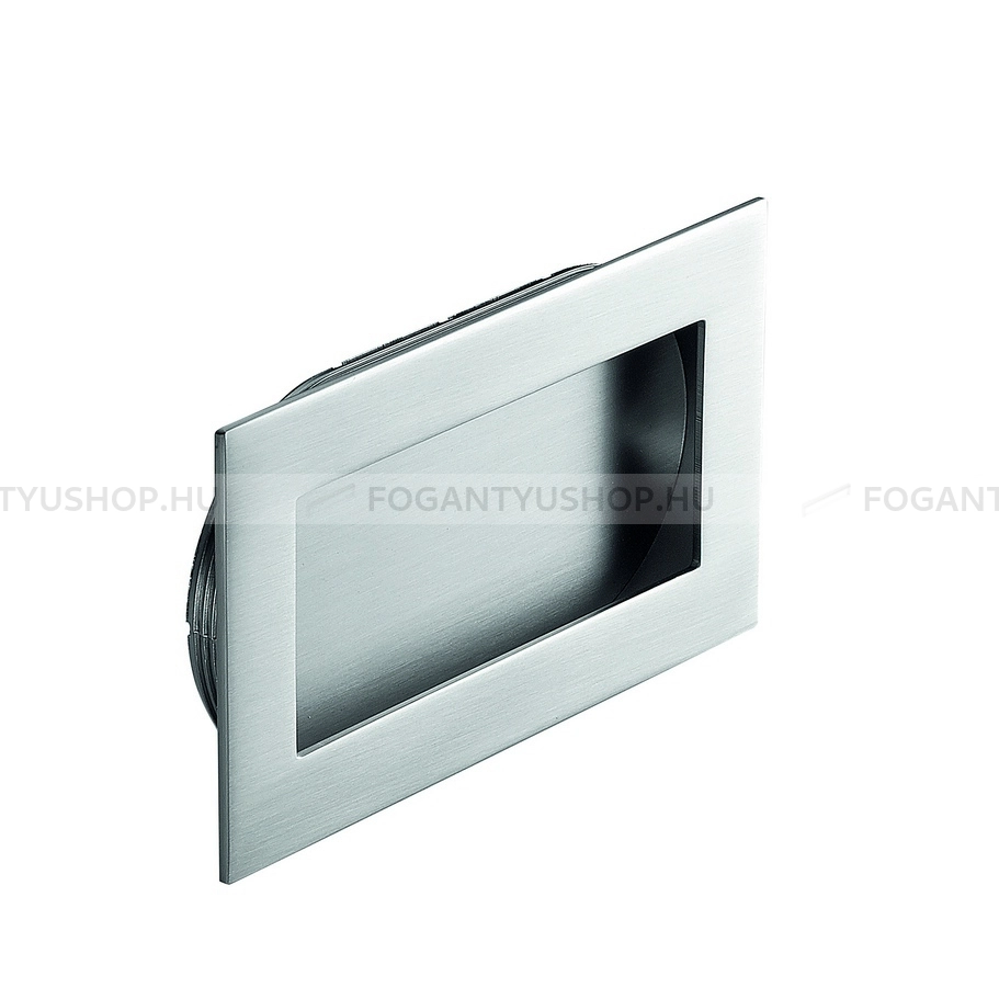 FURNIPART Bútorfogantyú - INN 50X160 - 1 furatos - Szálcsiszolt 66 - Zamak fém ötvözet - Bútorajtó felületébe marható, süllyeszthető fém fogantyú