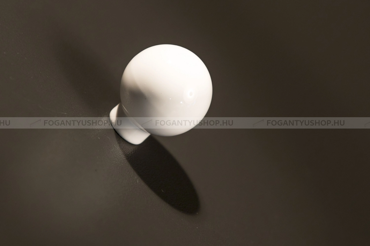 RUJZ DESIGN Fogantyú - 109.20 - Fehér - Műanyag gombfogantyú, bútorgomb (szögletes, kerek)