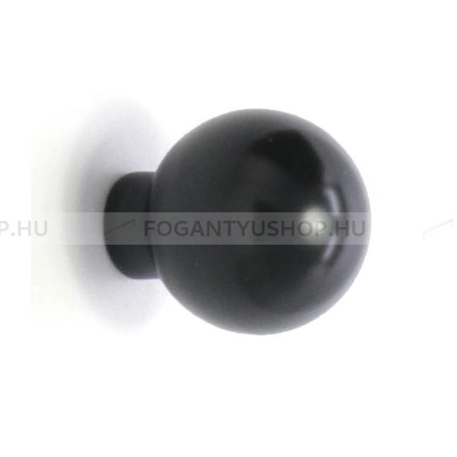 RUJZ DESIGN Fogantyú - 109.20 - Fekete - Műanyag gombfogantyú, bútorgomb (szögletes, kerek)