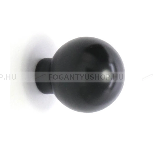 RUJZ DESIGN Gombfogantyú - 109.20 - 1 furatos - Fekete - Farmer szövet - Műanyag gombfogantyú, bútorgomb (szögletes, kerek)