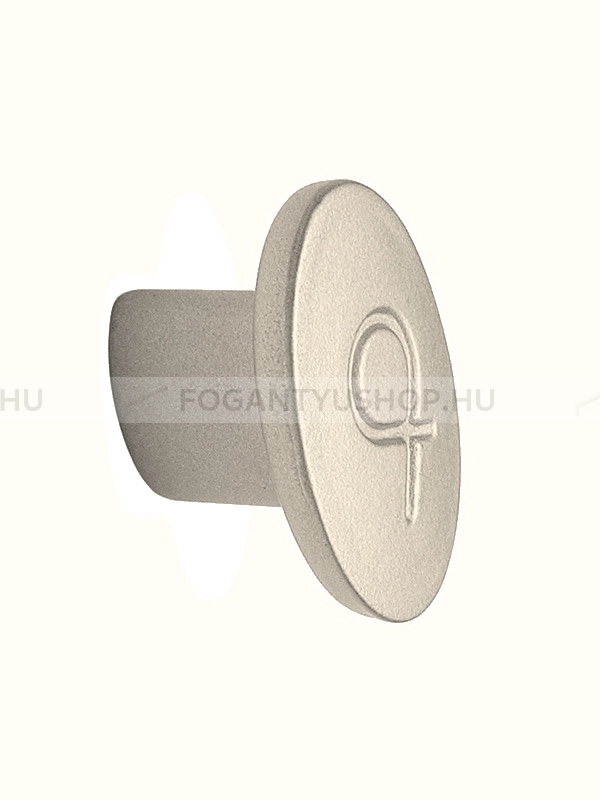 RUJZ DESIGN Bútorgomb - 128.18 - 1 furatos - Matt nikkel MNiL - Zamak fém ötvözet - Fém gombfogantyú, bútorgomb (szögletes, kerek)