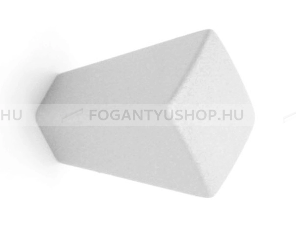 RUJZ DESIGN Gombfogantyú - 199.15L Festett - 1 furatos - Festett fehér WhiteL - Zamak fém ötvözet - Színes fém gombfogantyú, bútorgomb