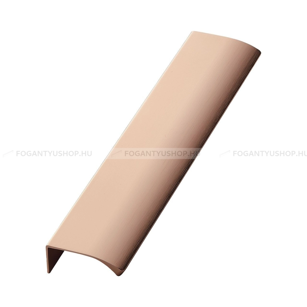 FURNIPART Bútorfogantyú - EDGE STRAIGHT rose gold 87 rose gold 87 rose gold 87 - Csiszolt rose gold 87 - Alumínium - Bútorajtó élére ültethető színes fém fogantyú
