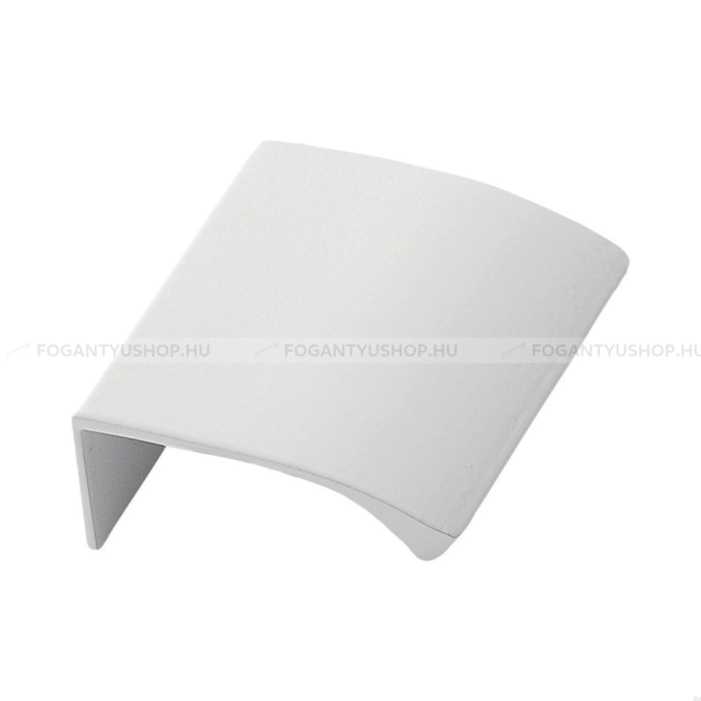 FURNIPART Fogantyú EDGE STRAIGHT - Festett fehér - Bútorajtó élére ültethető színes fém fogantyú