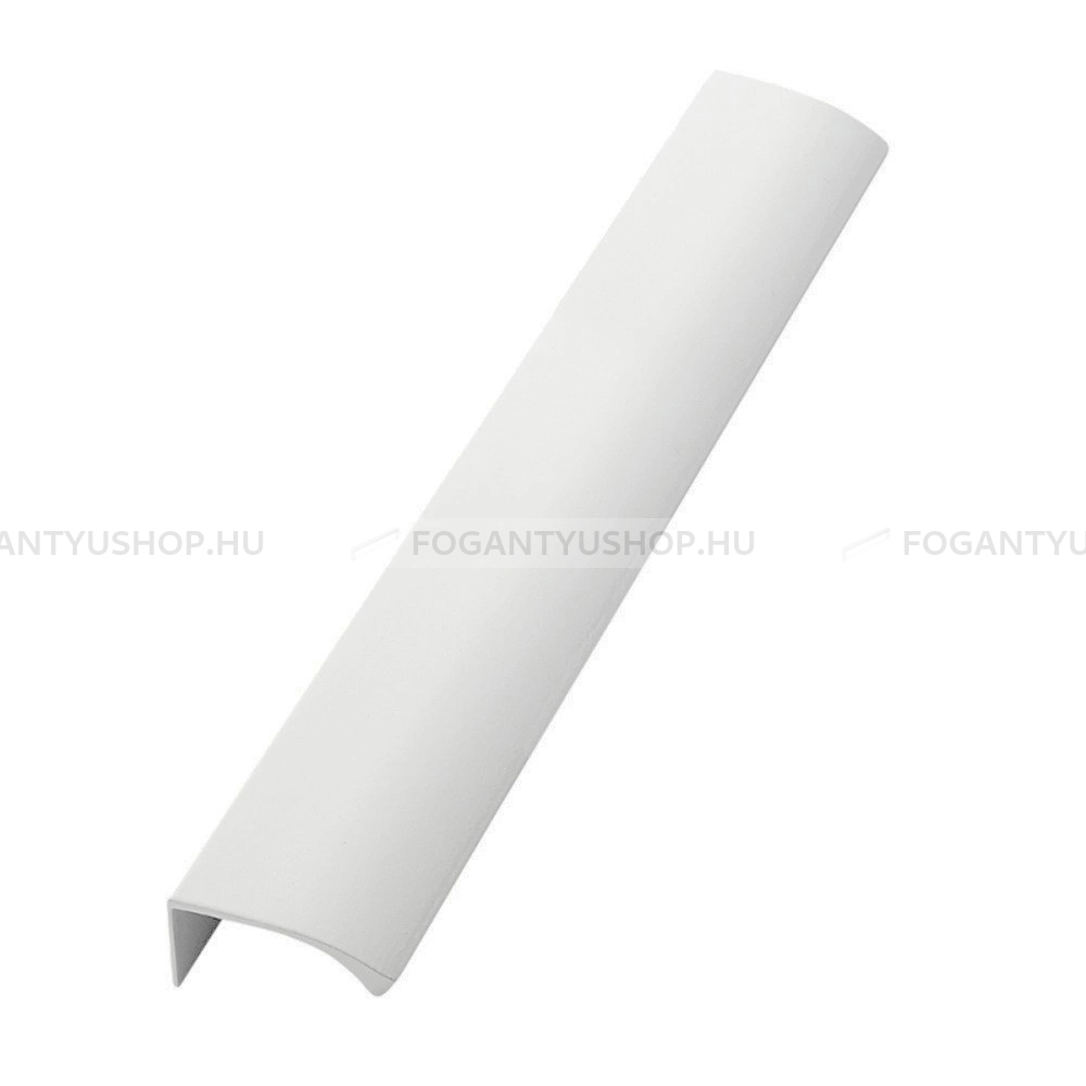 FURNIPART Fogantyú EDGE STRAIGHT - Festett fehér - Bútorajtó élére ültethető színes fém fogantyú