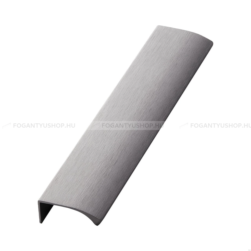 FURNIPART Bútor fogantyú - EDGE STRAIGHT - Csiszolt antracit 91 - ABS műanyag - Bútorajtó élére ültethető színes fém fogantyú